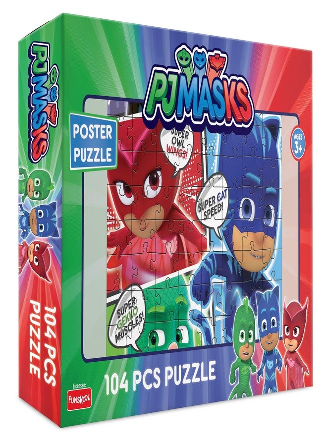 فنسكول لعبة أحجية Funskool-PJ Masks التعليمية، 104 قطعة، للأطفال من عمر 3 سنوات فما فوق - Image 1
